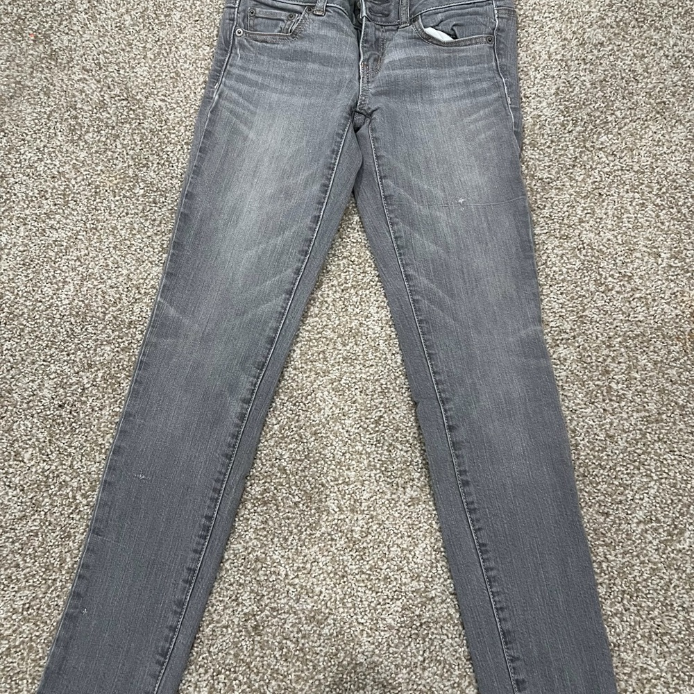 American Eagle Outfitters Women's Straight Leg Gray Jeans